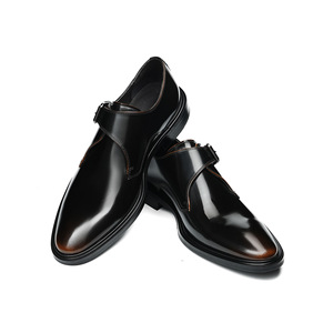 Chaussures habillées italiennes pour hommes à bout carré, de marque de luxe, fabriquées à la main, de haute qualité, à lacets, pour affaires, fêtes et occasions sociales - Product Image 3