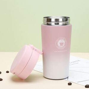 Gradient Stainless Steel Coffee Tumbler with Flip Lid, Insulated Travel <b>Mug</b> for Office, Car, Custom Logo - Product Image 3