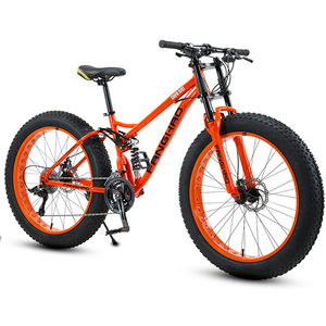 Usine 26 pouces gros vélo 4.0 gros pneu 6061 alliage <span class=keywords><strong>VTT</strong></span> 9 vitesses plage cyclisme Cycle <span class=keywords><strong>vtt</strong></span> Fatbike neige vélo Bicicletas - Product Image 2