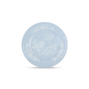 Sky Blue Bone China Plate Ceramic <b>Dinnerware</b> Floral Pattern 4pcs Dinner Set Weeding Charger Plate for Event&Catering&Rental - Product Image 6