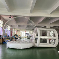 Équipement de location pour glamping de luxe, décorations gonflables, maison bulle transparente, tente dôme de camping à tunnel unique