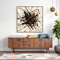 Impression sur toile de peinture à l'huile abstraite personnalisée en gros, imperméable, écologique, sans cadre, images murales pour la décoration du salon