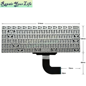 US English <strong>Laptop</strong> Keyboard for ZOOK S5 Pro 16512 for <strong>Jumper</strong> JNC13 F0043-080 MB3151080 XK-HS415 Keyboard New Black No Frame - Product Image 6
