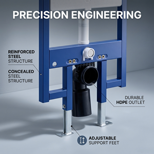Estructura de Acero de Alta Resistencia para Inodoro, Capacidad de Carga de 400 kg, <span class=keywords><strong>Cisterna</strong></span> Integrada para Proyectos Hoteleros, Revestimiento Anticorrosión, Diseño Silencioso - Product Image 5