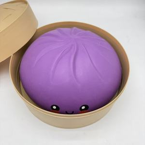 Jouet anti-stress géant personnalisé Yahe en forme de boulette, 25 cm, jouet à presser en plastique doux en forme de Bao Bun, design mignon - Product Image 6