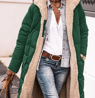 Liu Ming automne hiver tendance femmes chaud épais Parkas couleur unie à capuche à manches longues polaire mode manteaux