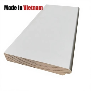 Plinthe de fenêtre en bois apprêté blanc pour décoration extérieure et finition de fenêtre - Product Image 2