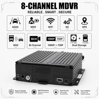 Grabador MDVR de 8 Canales, 4G, WiFi, GPS, BSD, ADAS, DSM, Sistema de Cámara de Monitoreo del Conductor para Seguridad de Flotas de Camiones y Autobuses
