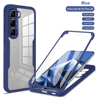 Coque de téléphone Lichicase avec bords colorés en TPU hybride PC et protection d'écran pour Infinix Note Edge Smart 20