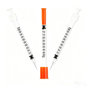 Jeringas de Insulina Desechables de 31 Gauge, <span class=keywords><strong>1</strong></span> <span class=keywords><strong>cc</strong></span>, <span class=keywords><strong>1</strong></span>/4 de Pulgada, para Uso Médico y Veterinario, 31g, 100 Unidades, 8 mm, para Diabetes, <span class=keywords><strong>1</strong></span> ml - Product Image 3