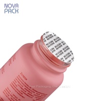 Flacons en verre rose pour pharmacie, vitamines, capsules, gommes, pilules, avec boîte cadeau et emballage d'expédition, 60 ml, 100 ml, 120 ml, 150 ml