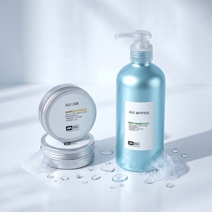 Aluminum Bottle for Cosmetic Body Wash 250ml Pump Dispenser with Aluminum Pouch Refillable Eco-Friendly Packaging - Product Image 3