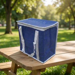 Competitively Priced 125 Gsm Customizable Laminated PP Woven Insulated Waterproof Cooler Bag Zipper Closure Vietnam Reusable - Product Image 3