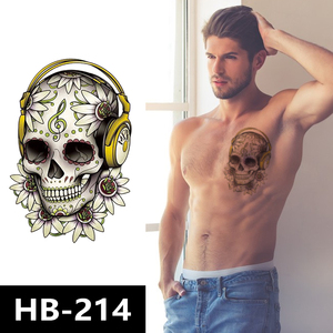 <span class=keywords><strong>Tatuajes</strong></span> Temporales Desechables con Diseño de Calavera y Flores, Resistentes al Agua, <span class=keywords><strong>para</strong></span> Brazos, <span class=keywords><strong>para</strong></span> <span class=keywords><strong>Hombres</strong></span> y Mujeres - Product Image 1