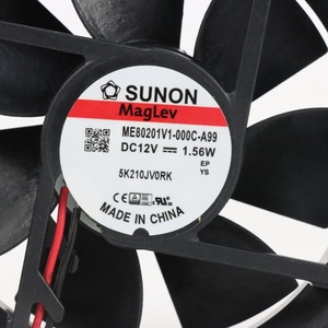 SUNON ME80201V1-000C-A99 80x80x20mm 12VDC 130mA 1.56W 3300RPM 36.0CFM Vapo Bearing Cabinet Axial <b>Electric</b> Cooling Fan OEM ODM - Product Image 6