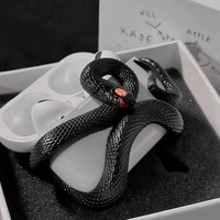 Coque Serpent 3D pour Airpods 4ème Génération, Étui de Protection Anti-Choc pour Écouteurs Airpod Pro 2 3
