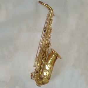 Saxofón alto electrónico profesional <span class=keywords><strong>de</strong></span> la melodía <span class=keywords><strong>de</strong></span> la laca dorada Eb hecho en China - Product Image 2