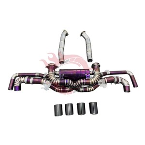 Vortex Titanium Valvetronic Exhaust fits Aston Martin Vantage 4.0T 4.7L Performance Racing Muffler Heated Purple Upgrade <b>Kit</b> - Product Image 1