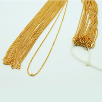 Chaîne de blé carrée AU750 pour femmes, vente en gros d'usine, 1.1mm 18K, jaune et or, longue chaîne Design 18 pouces, livraison gratuite