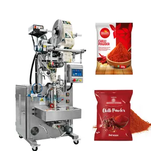 Machine d'emballage de remplissage automatique de sachets de poudre de chili 50g Machine d'emballage de poudre d'ingrédient alimentaire