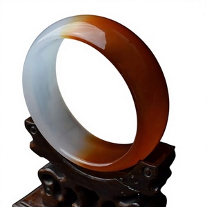 Classic <b>Jade</b> Best Quality Resin <b>Bangles</b> Fancy Unisex Fashion Jewelry Brown And White Color <b>Bangle</b> Stylish Trendy Wedding Woman - Product Image 2