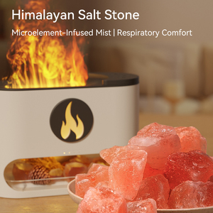 Cost-effective Portable Household USB Aromatherapy Flame Simulator Seven-color Light Essential <b>Oil</b> <b>Diffusion</b> Salt Stone Remote - Product Image 2