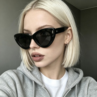Lunettes de soleil tendance œil-de-chat UV400 en acétate, légères, durables, polyvalentes, pour usage quotidien en extérieur, unisexe, de luxe
