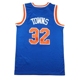 Últimas Camisetas de Baloncesto Cosidas al por Mayor 2026, Nueva York 11 Jalen Brunson 32 <span class=keywords><strong>Karl</strong></span>-Anthony Towns 3 Josh Hart - Product Image 6