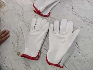 Gants de conduite en cuir de chèvre et cuir fendu Gants de travail de sécurité durables pour l'industrie, la construction et l'extérieur - Product Image 6