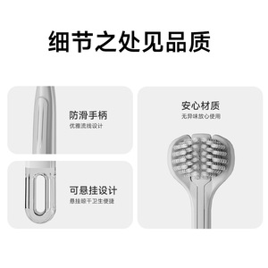 Cepillo de Dientes Manual para Adultos Sweetrip S290 de Tres Cabezas con Cerdas Suaves, 2 Unidades - Product Image 4