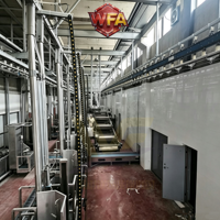 Ligne d'abattage de bétail WFA, équipement de transformation d'abattoir de bovins, écoénergétique, capacité de 100 bovins/jour, multi-tension (220V-480V)