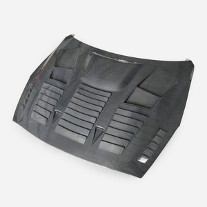 Capó delantero de fibra de carbono negro brillante estilo Nissan GTR R35 CBA DBA GT3R, bandeja de lluvia inferior, ajuste perfecto para actualización/actualización - Product Image 5