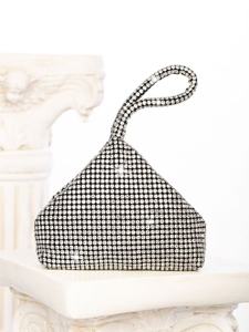 Bolso de Mano de Moda para Mujer DAQI, Nuevo, Tipo Clutch, para Eventos Nocturnos, Impermeable, con Cierre de Cremallera, Dos Correas de Cadena, Forro de Poliéster, Adorno de Cuentas y Diamantes - Product Image 2