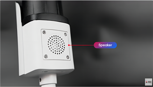 ไฟฉาย4K สีแดงและสีฟ้าคู่แสงสีสมาร์ทกล้อง IP กลางแจ้งสองทางเสียงระบบตรวจจับยานพาหนะมนุษย์ - Product Image 4