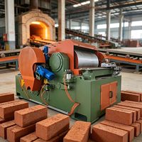 Molino de Rodillos Industrial para Arcilla y Pizarra para Proyectos de Fabricación de Ladrillos, Equipo de Molienda Fina para el Procesamiento de Materia Prima de Ladrillo de Arcilla