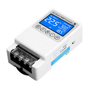 701 pengontrol suhu cerdas-dipasang di dinding, layar LCD, -19 hingga 120 °C, beban 10A, 200-250VAC, untuk probe udara/tahan Air HVAC - Product Image 4