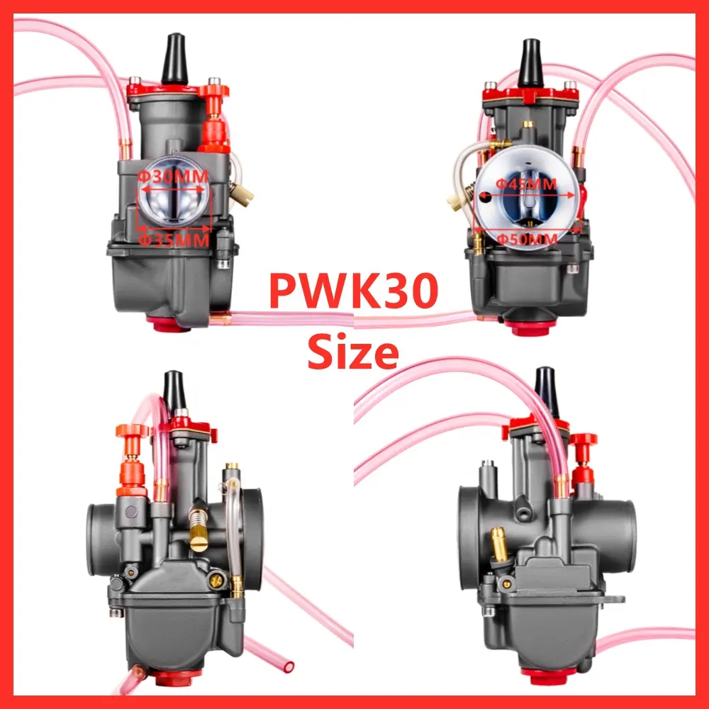 Motosiklet karbüratör PWK 24 26 28 30 32 34 24mm 26mm 28mm 30mm 32mm 34mm Keihin Yamaha Suzuki Honda KTM ATV Pit kir bisiklet için