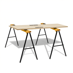 Gambe pieghevoli in acciaio Sawhorse, confezione da 2, per lavori artigianali e progetti fai da te - Product Image 1