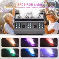 Máquina de Burbujas de Humo LED Profesional SHIYI de 1500W, Generador de Burbujas de Doble Rueda, Control Remoto DMX512 de 7 Canales, Pantalla LCD Universal