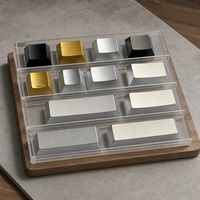 Capuchons de touches métalliques non gravés, personnalisés, simples, profil Cherry R1 R2 R3 R4 1.25U pour claviers mécaniques