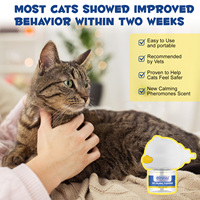 Diffuseur apaisant pour chats Oimmal 48 ml avec huile de vanille, aide à réduire les signes de stress chez les chatons