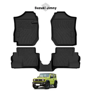 Tapis de sol de voiture personnalisé de luxe anti-dérapant TPE universel étanche 3D Sports Design tapis pour Suzuki Jimny