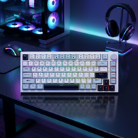 Clavier de jeu mécanique Jedel KL81B Triple Mode RGB PBT Nouveau USB Type-C pour ordinateur de bureau, ordinateur portable, PC