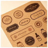Autocollants personnalisés pour pots de bougies, étiquettes adhésives en papier kraft imperméables, autocollants cadeaux personnalisés pour emballages de boîtes de bougies