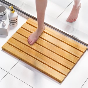 Alfombrilla de Madera para Bañera, Antideslizante e Impermeable, para Uso en Interiores o Exteriores, Alfombra de Baño - Product Image 4
