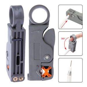 Pince à dénuder multifonction à lame plate, couteau à dénuder, pince à dénuder rotative pour câbles coaxiaux, réseau, vidéo, téléphone - Product Image 6