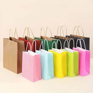 Custom logo Printed Luxury Packaging Handle Paper <b>Bag</b> <b>Gift</b> Kraft Paper Shopping <b>Bag</b> - Product Image 1