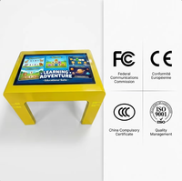 Meja Permainan Pintar Layar Sentuh Multimedia Android 4K HD 55-Inci Interaktif dengan Fitur Naik-Turun untuk Pendidikan dan Penggunaan di Rumah