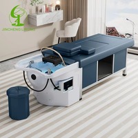 Salon de luxe en cuir synthétique multifonctionnel pliable fauteuil de massage pour le lavage des cheveux lit de beauté pour pédicure et shampoing vente en gros