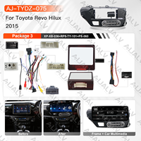 Marco para el Tablero del Automóvil, Pantalla Táctil Android, DSP, GPS, 12.3 Pulgadas, para Revo Hilux 2015, Volante a la Derecha, Color Negro UV